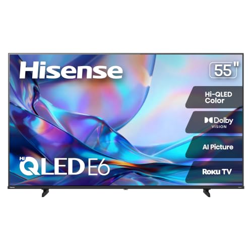 Hisense 55 Class E6SR Series Hi-QLED 4K UHD Smart Roku TV (55E6SR,