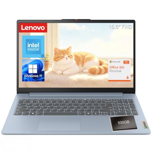 Lenovo Laptop Computer with 1-Year Office 365, Intel Processor, 15.6 FHD