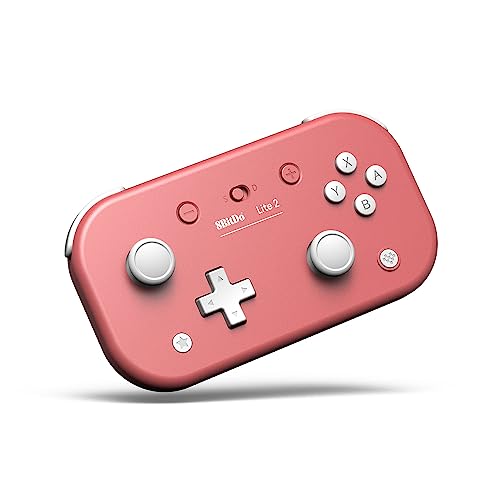 8BitDo Lite 2 Bluetooth Gamepad for Switch, Switch Lite, Android and Raspberry Pi (Pink)