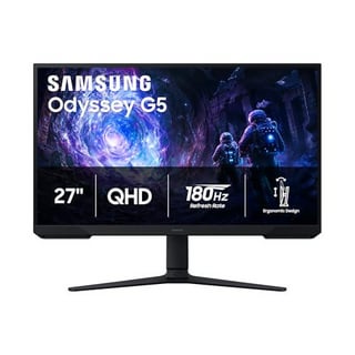 Samsung 27" Odyssey G5 (G51F) Series QHD (1440P) Gaming Monitor180Hz, 1ms, AMD Free-Sync, HDR10, Height Adj Stand, Black Equalizer, Virtual Aim Point, Auto Source Switch+ (LS27FG512ENXZA). Now
