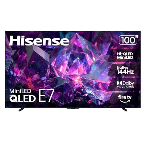 Hisense 100 E7 Cinema Series Hi-QLED Mini-LED 4K UHD Smart Fire TV