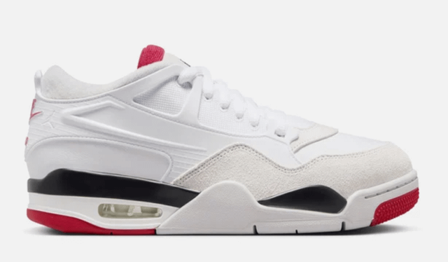 AIR JORDAN 4 RM WHITE/BLACK/NEUTRAL GREY/VARSITY RED ON SALE