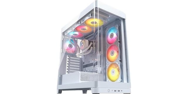 CORSAIR Frame 4500X RS-R ARGB Bundle | Includes 3X RS120R ARGB Fans, 1x RS120 ARGB Fan, 1x Nautilus RS 360 ARGB CPU Cooler