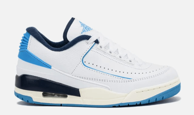 AIR JORDAN 2/3 WHITE/UNIVERSITY BLUE/MIDNIGHT NAVY ON SALE