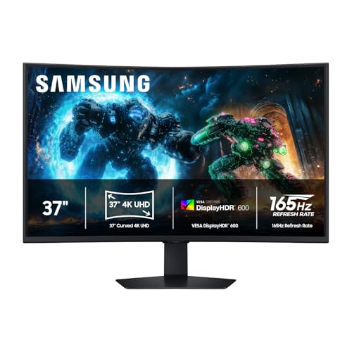 Samsung 37” Odyssey G7 (G75F) Series 4K UHD Curved Gaming Monitor