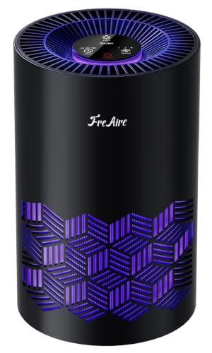 FreAire Air Purifiers for Bedroom Up to 1086 Ft², KN6391RGB, Black