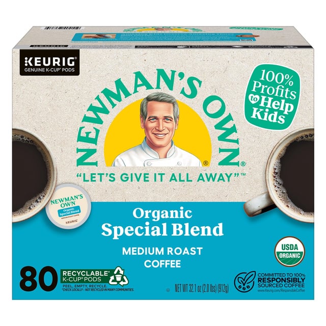 Newman's Own Organics Special Blend Medium Roast Organic 80 Count K-Cup Pods (#3281792)