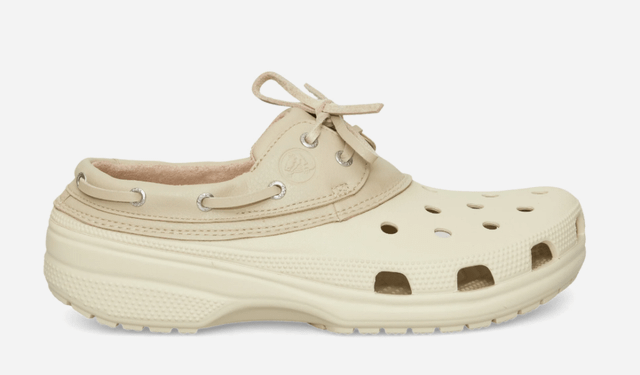 Crocs Classic Boat Shoes Bone / Moth ON SALE