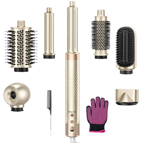 Bopcal 7-in-1 Air Styler & Hair Dryer Brush, 170,000 RPM High-Speed Multi