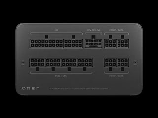 HP OMEN 1000W PSU - ATX 3.1, Fully Modular, 80+ Gold, Cybernetics Platinum, 10 Year Warranty