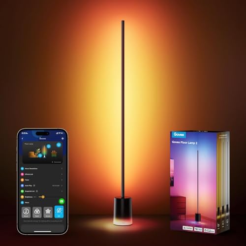 Govee Floor Lamp 2, RGBIC Smart Floor Lamp for Living Room, Bedroom