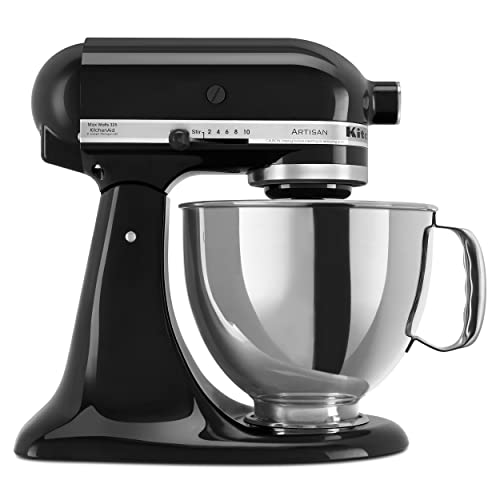 KitchenAid Artisan, 5-Qt Tilt Head Stand Mixer, KSM150PS, Onyx Black