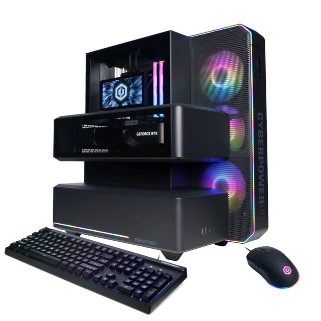 CyberPowerPC Gaming PC, Intel Core Ultra 9 285K, NVIDIA GeForce RTX 5080 16GB, 32GB DDR5, 1TB SSD, SLC8600WST