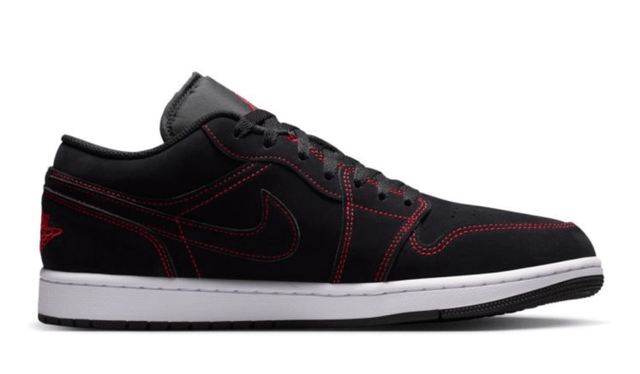 AIR JORDAN 1 LOW Black/University Red/White ON SALE