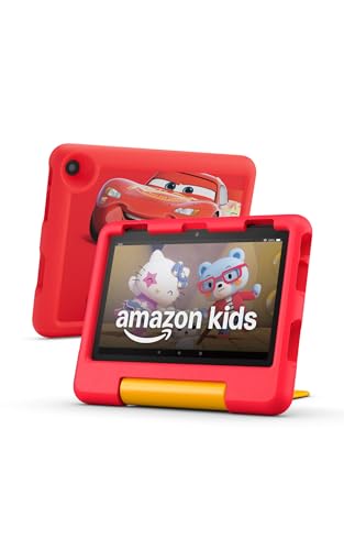Amazon Fire HD 8 Kids tablet, ages 3-7. With bright 8 HD