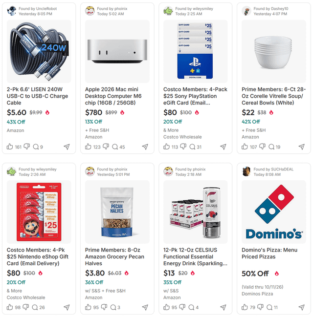 Today's Top Deals
