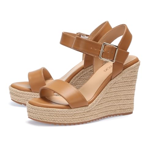 Women's Platform Sandals Wedge Ankle Strap Open Toe Sandals