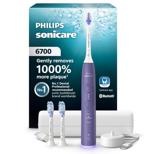 Philips Sonicare 6700 Rechargeable Electric Toothbrush, 3 Brush Head