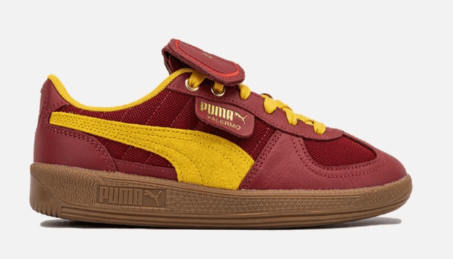 🔥PUMA HARRY POTTER X PALERMO GRYFFINDOR DARK CRIMSON/YELLOW ON SALE