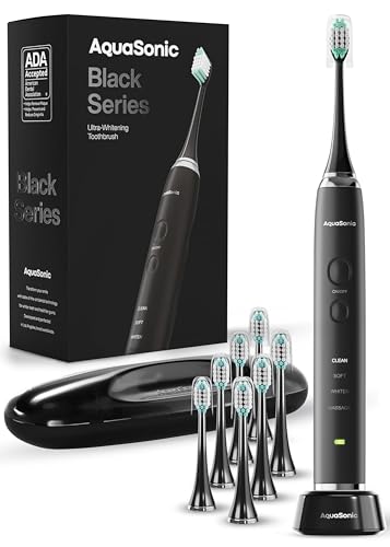 Aquasonic Black Series Ultra Whitening ADA Accepted Electric Toothbrush – at