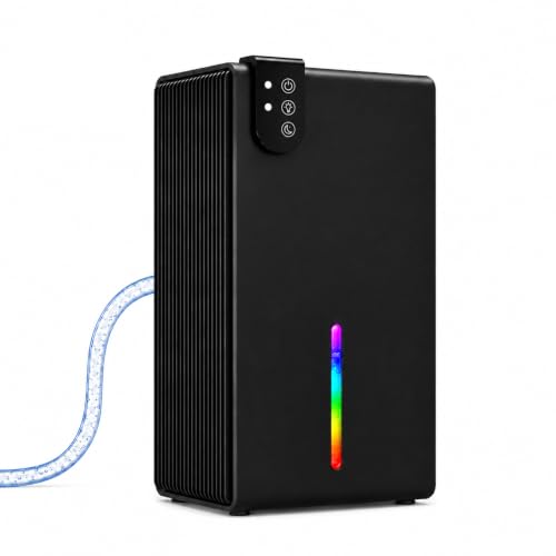 98 OZ Small Dehumidifier for Home 1000 Sq Ft, Quiet Dehumidifier with