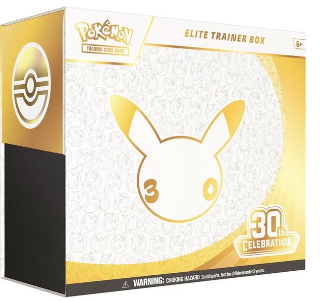 Pokemon 30th Celebration Elite Trainer Box is available at Amazon