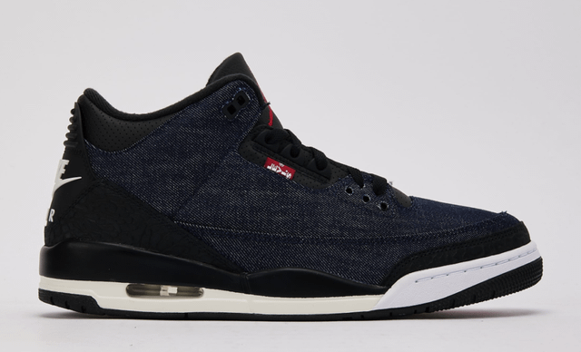 Air Jordan 3 Retro x Levi's Indigo/Gym Red ON SALE