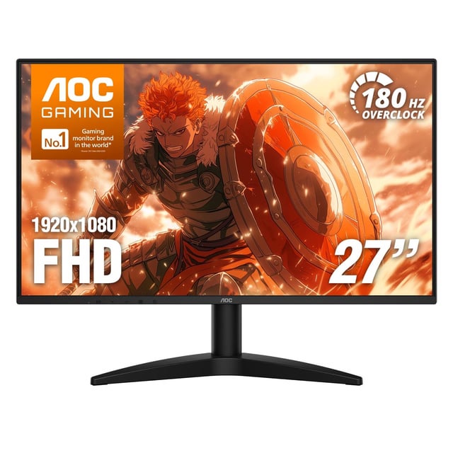 AOC G27MC36N 27" IPS Panel, LCD, 1080p, G-Sync Compatible, 180hz Gaming Monitor