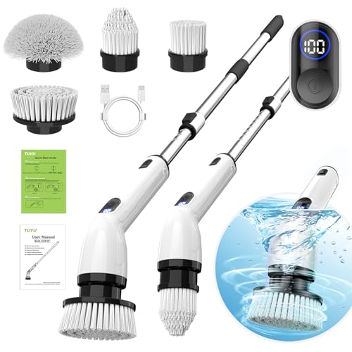 Electric Spin Scrubber, Cordless Cleaning Brush for Bathroom,Home