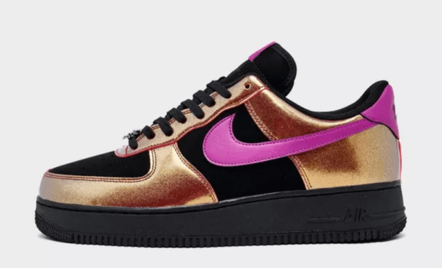 Nike Air Force 1 '07 LV8 SE Glam Rock Black/Gold/Bold Berry ON SALE