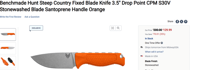 Benchmade Hunt Steep Country