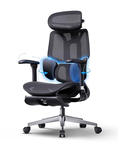 Hbada E3 Air 2026 Ergonomic Office Chair, 3-Zone Lumbar Support, Comfy Home