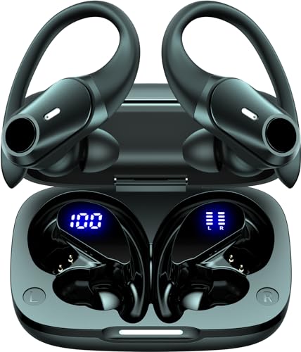 Active Noise Cancelling Ear Buds Wireless Bluetooth Headphones 80H Playtime