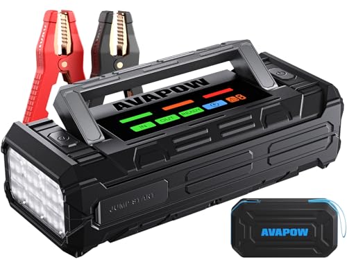 AVAPOW TJ68 10000A Battery Jumper Starter Portable with 4 HD Display