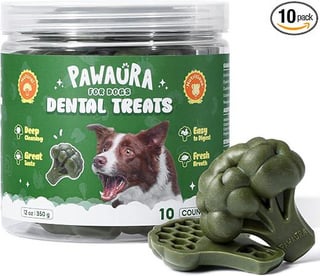 Amazon US, 80% OFF 10-Count 12-Oz Pawaura Chicken Flavor Dog Dental Chews