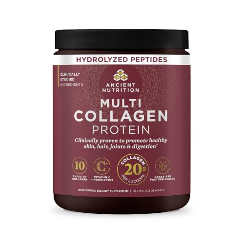 Ancient Nutrition Multi Collagen Protein, Hydrolyzed Peptides, Unflavored