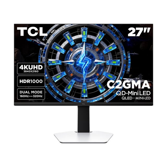 TCL 27” QD-Mini LED 4K UHD, Dual mode 320Hz FHD, 160Hz UHD (At Walmart)