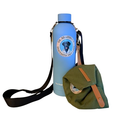 ⚡ [PETS] Dr. Brahmsy's Wander Flask 25 oz Dog Water Bottle with Bowl