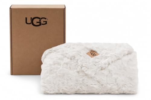 UGG Adalee Throw Blanket for Couch, Faux Fur Blanket, 50 x 70,