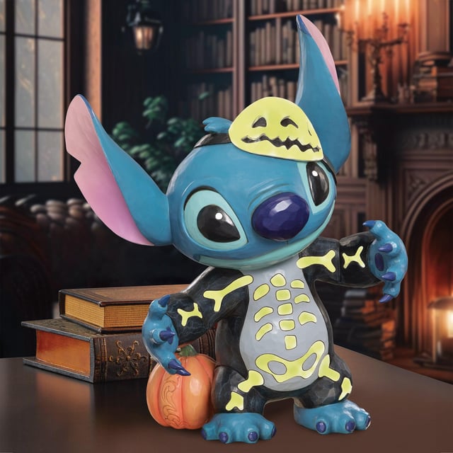 Disney Stitch Skeleton 17" Glow in the Dark Figurine by Jim Shore (#1929679)