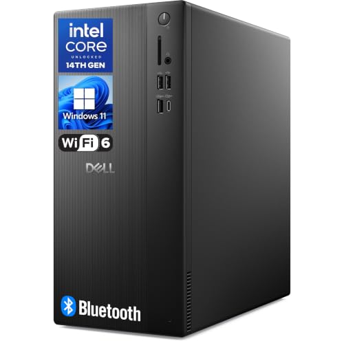 Dell ECT1250 Desktop Tower PC, 14th Gen Intel CPU, 16GB DDR5 RAM,