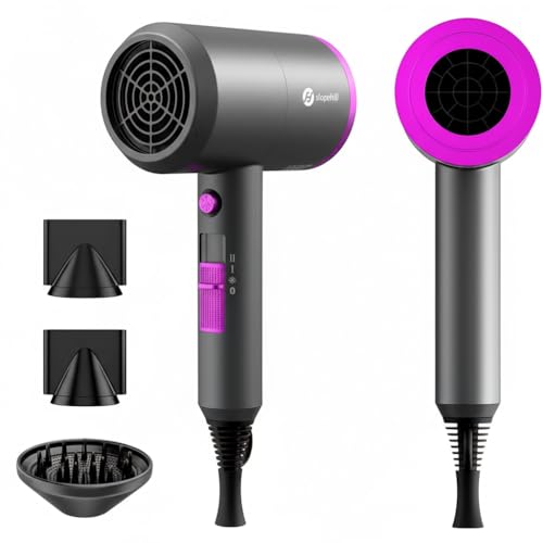 slopehill Professional Ionic Hair Dryer, Powerful 1800W Fast Drying Low Noise