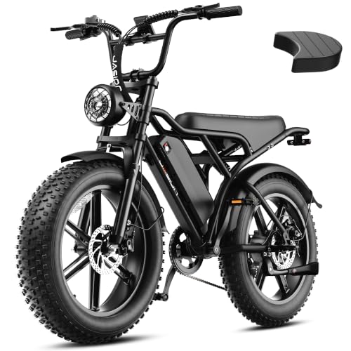 Jasion RetroVolt Electric Bike, 70-Mile Range, 2000W Peak, Fat Tire