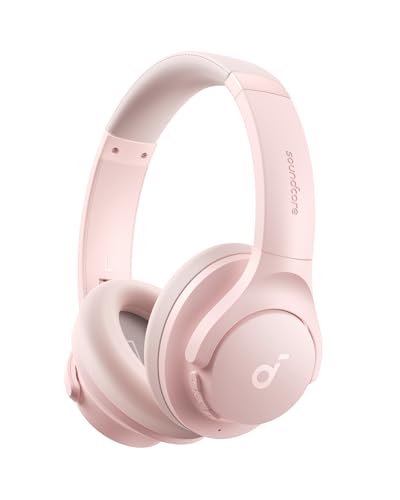 Soundcore by Anker Q20i Hybrid Active Noise Cancelling Headphones, Pink