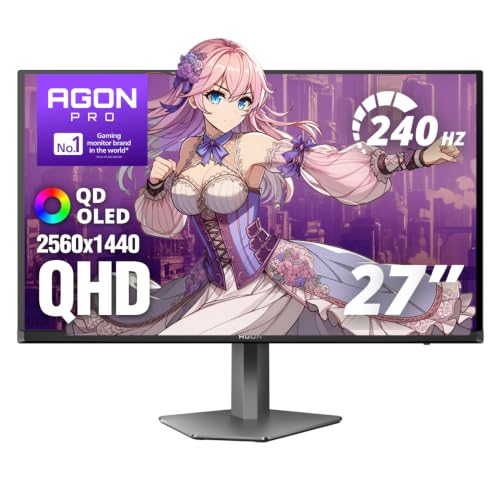 AOC Agon Pro 27 Inch Gaming Monitor QD OLED 240Hz (Its actually the 280hz updated model.) 0.03ms, AG276QZD2