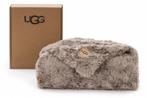 UGG Adalee Throw Blanket for Bed, Faux Fur Blanket, 50 x 70,