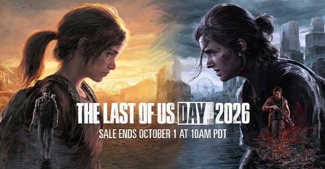 The Last of Us™ Day Franchise Sale: The Last of Us™ Part I (50% OFF), The Last of Us Part II Remastered (50% OFF), The Last of Us™ Part I Digital Deluxe Edition (50% OFF)