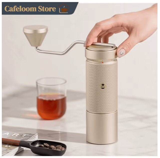 Timemore S5 Golden Green Black Manual Coffee Grinder Portable