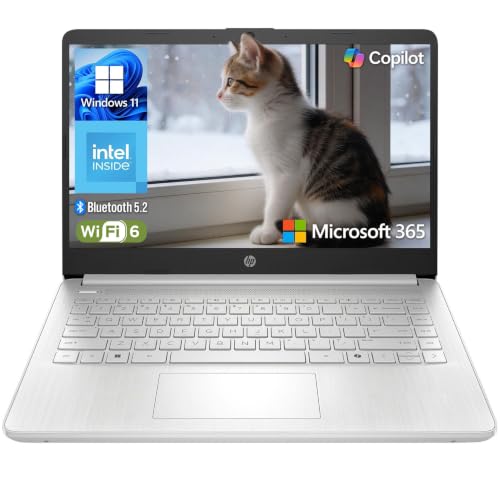 HP Essential Laptop 2026, Intel CPU, 128GB Storage, Office 365, Copilot AI