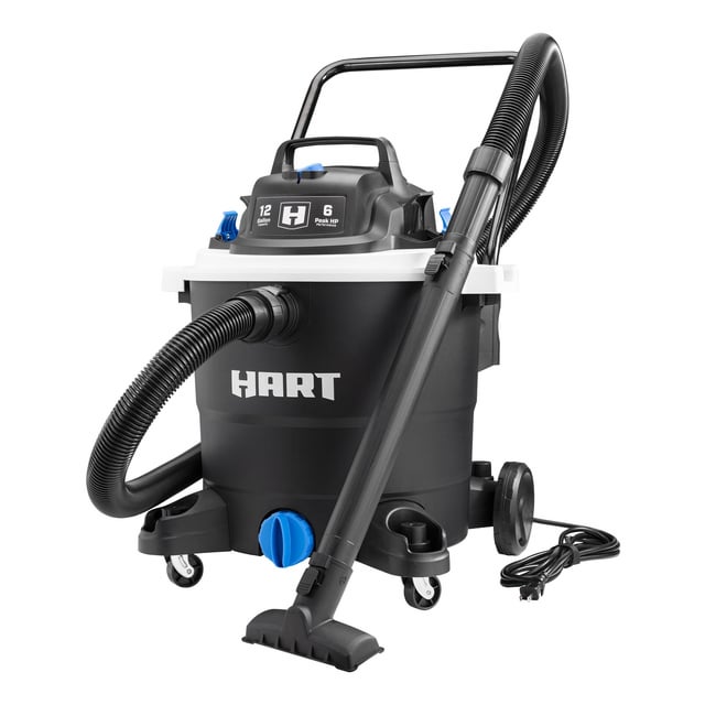 HART 12 Gallon 6 Peak HP Wet/Dry Vacuum with